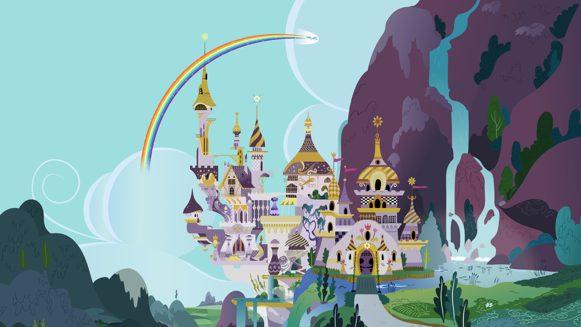 Canterlot background